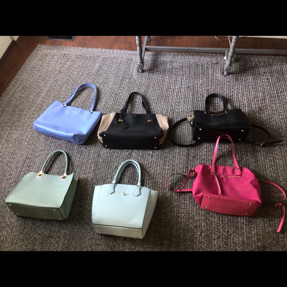 6 handbags!